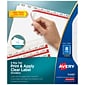 Avery Big Tab Print & Apply Label Blank Dividers, 8-Tab, Clear, 5/Set (11493)