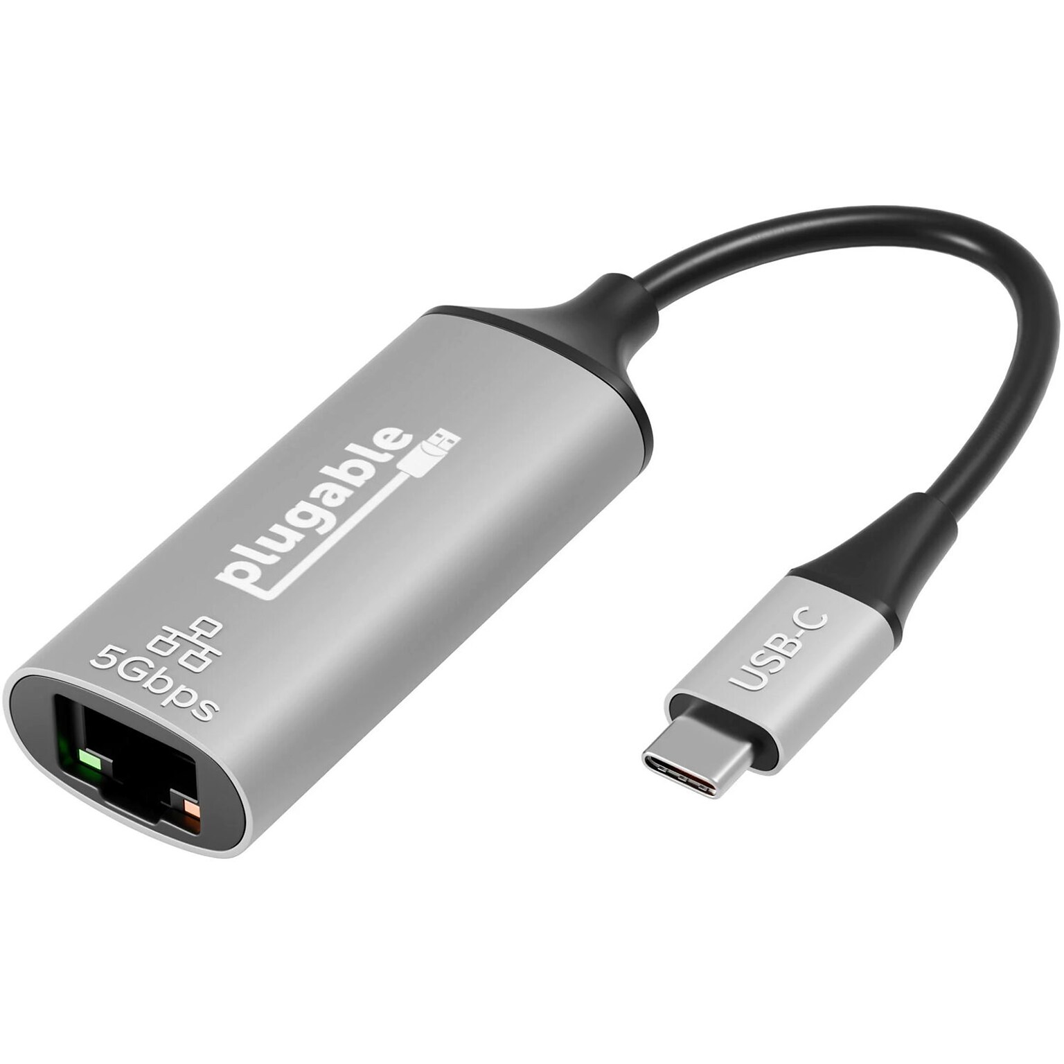 Plugable E5000 5Gbps USB-C Gigabit Ethernet Adapter (USBC-E5000)
