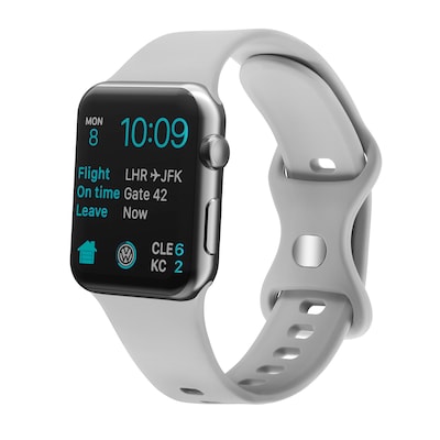 LAX Silicone Band for Apple Watch, Gray