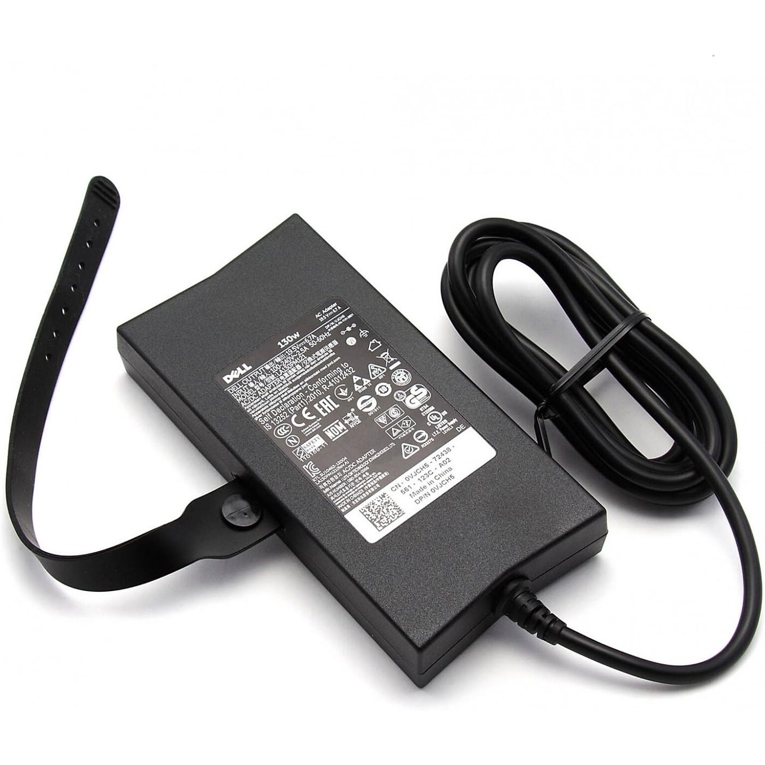 Dell 130W Power Adapter for Dell Laptop, Black (0JU012)