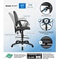 Boss® Multi-Function LeatherPlus Drafting Stool w/ Loop Arms