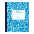 Roaring Spring Paper Products Composition Notebooks, 7.75 x 9.75, Wide Ruled, 50 Sheets, Blue (ROA