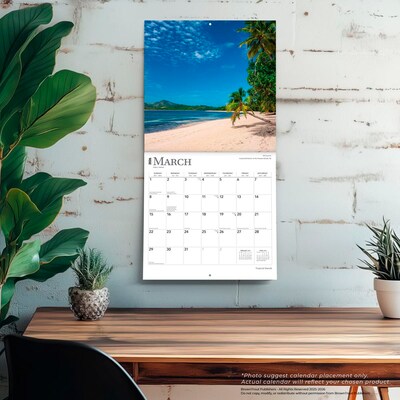 2026 BrownTrout Tropical Islands 12" x 12" Monthly Wall Calendar (9798330706006)