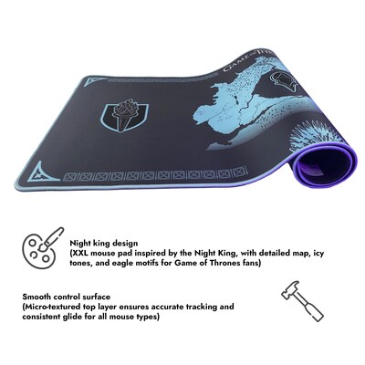 Lexip Game of Thrones XXL Non-Skid Gaming Mouse Pad, Blue (TSXLXMP0008)