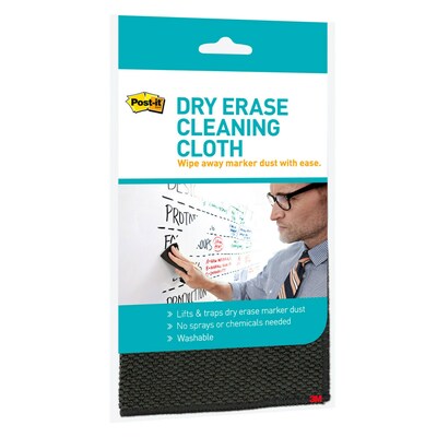 Post-it Dry Erase Cleaning Cloth, Gray (DEFCLOTH)