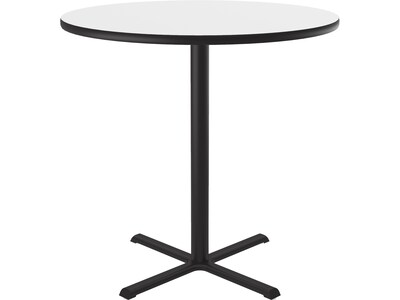 Correll 36 Round Dry-Erase Markerboard Cafe Table, Frosty White/Black (BXB36DER-80)
