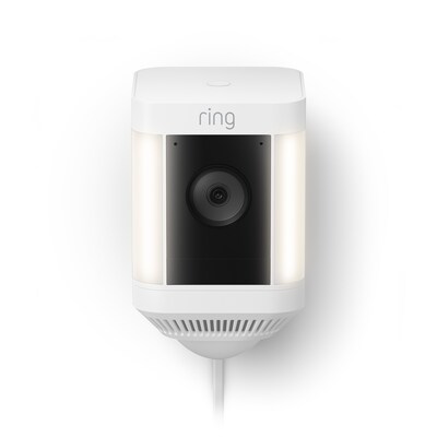 Ring Spotlight Cam Plus Outdoor Wireless Security Camera, White (B09J1TB7TB)