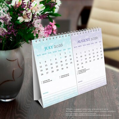 2026 BrownTrout Tuscan Delight 7.5" x 6" Monthly Desk Calendar (9798330706020)