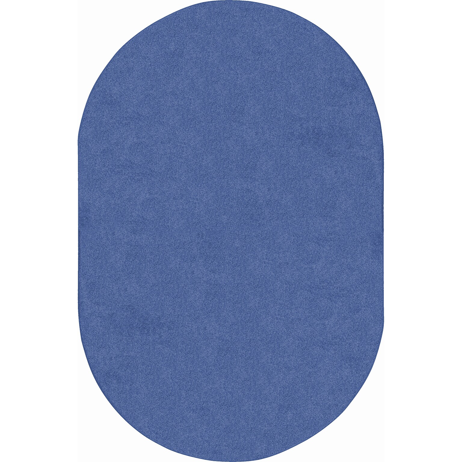 Joy Carpets Just Kidding Polyester 6 x 9 Oval Machine Tufted Rug, Blue (623QQ-01)