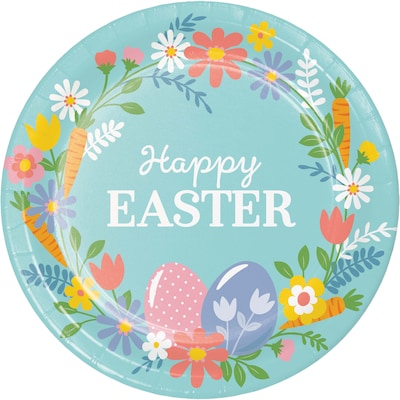 Say Hooray! Easter Frills Disposable Paper Plates and Napkins Set, 48/pack (DTC9647E2G)