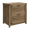 Bush Furniture Knoxville 2-Drawer Lateral File Cabinet, Reclaimed Pine (CGF129RCP-03)