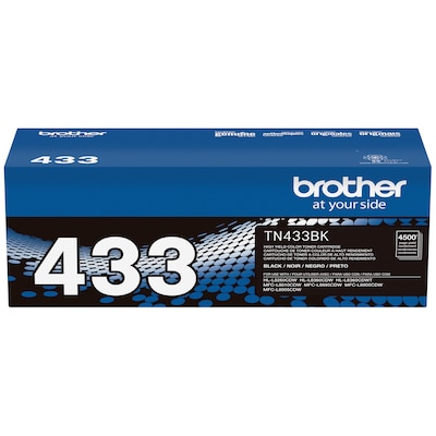 Brother TN-433 Black High Yield Toner Cartridge   (TN433BK)