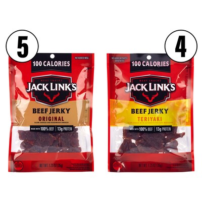 Sunchips Multigrain Chips Variety Pack & Jack Links Beef Jerky Variety Pack, 2/Pack (600-04175)