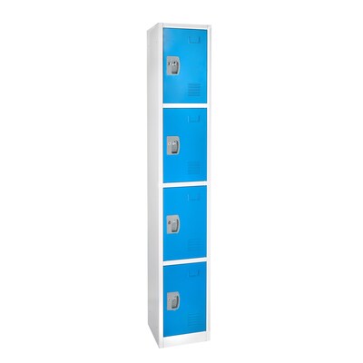 AdirOffice 72 4-Tier Blue Storage Locker (629-204-BLU)