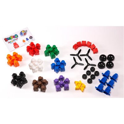 Snapo Jr. Building Blocks Advanced Builder's Kit, 80 Pieces/Set (SNP3280)