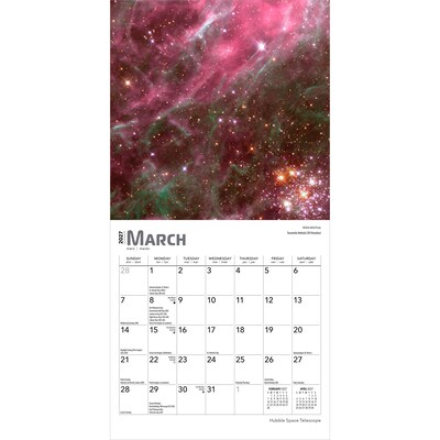 2027 BrownTrout Hubble Space Telescope 7" x 7" Monthly Wall Calendar (9798330709656)