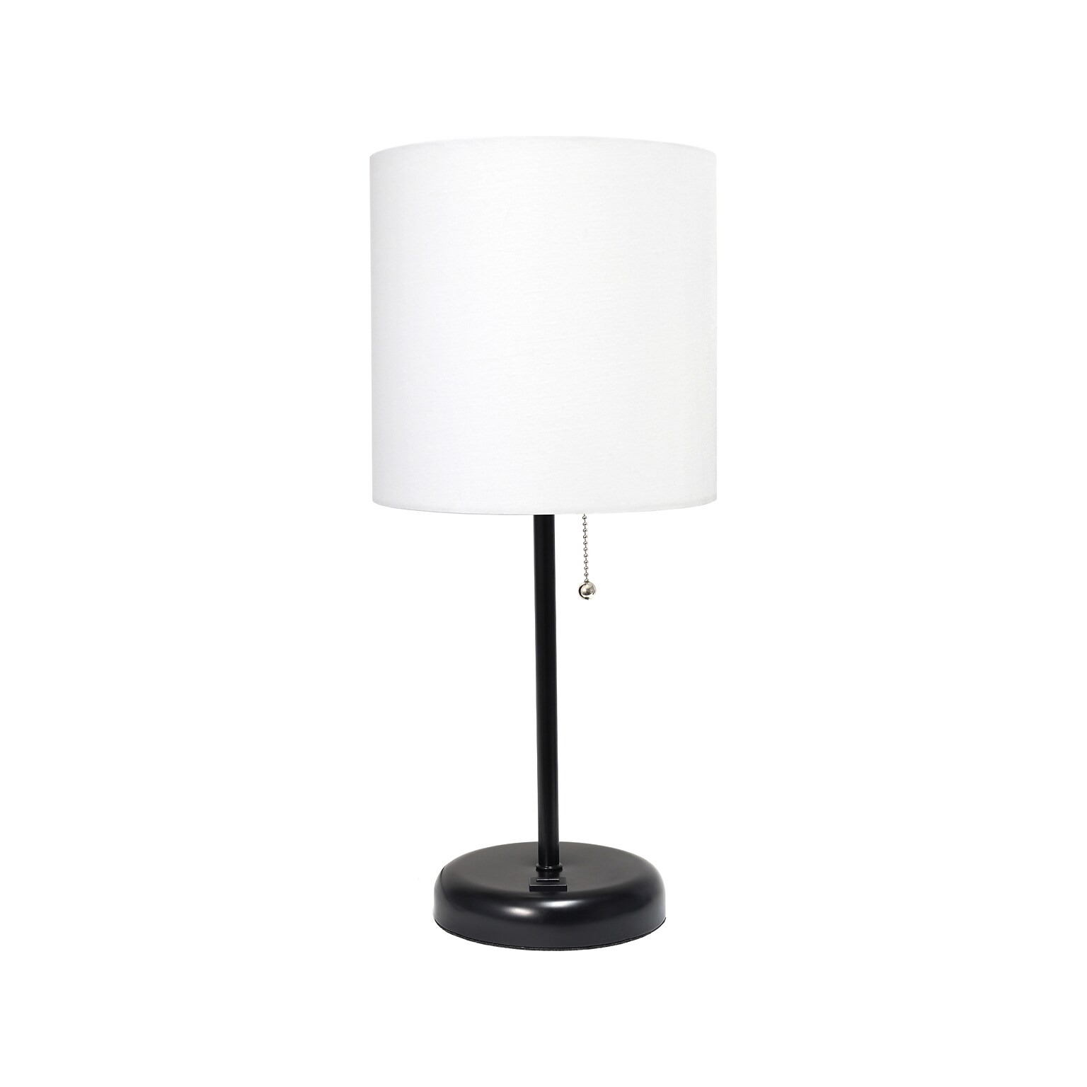 Creekwood Home Oslo LED Table Lamp, Black/White (CWT-2011-BA)