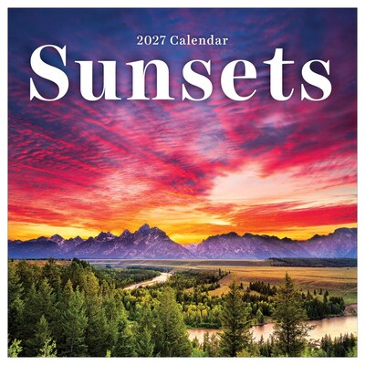 2027 TF Publishing Sunsets 7 x 7 Monthly Wall Calendar, Multicolored (27-2011)