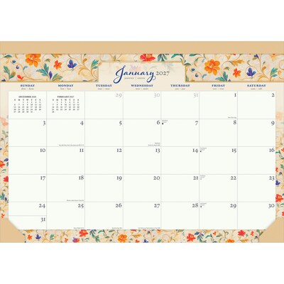 2027 BrownTrout Tuscan Delight 17 x 12 Monthly Desk Pad Calendar, Assorted Colors (9798330715909)