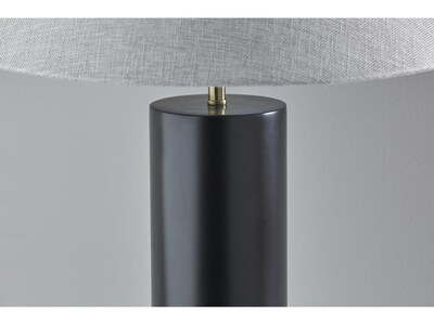 Adesso Martin Incandescent Table Lamp, Black/Light Gray (1509-01)