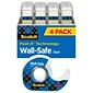 Scotch® Wall-Safe Tape, 3/4" x 18.05 yds., 4 Rolls/Pack (4183)