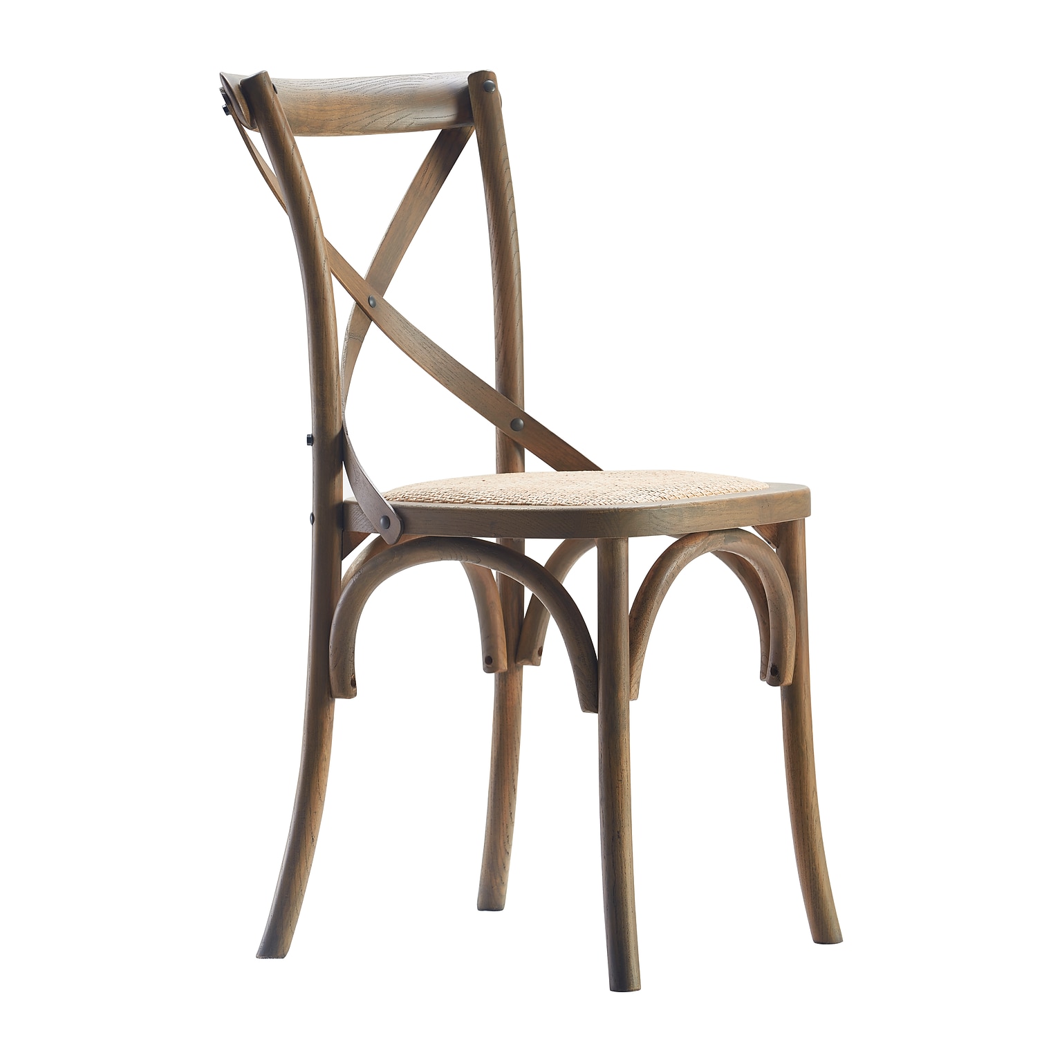 Finch Elmhurst Cross Back Dining Chair, Rattan, 2/Set (CHR10071B)