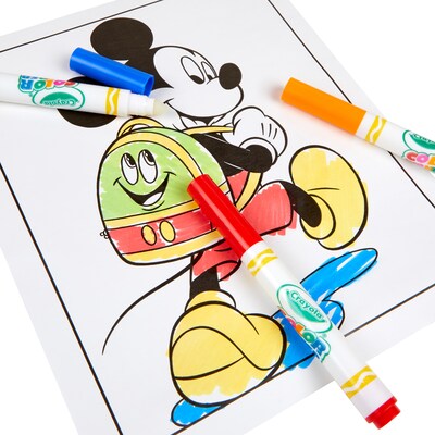 Crayola Color Wonde: Mickey Coloring Book, 18 Pages, 2 Sets/Bundle (BIN757006-2)