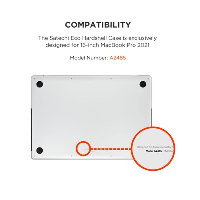 Satechi Eco Hardshell Case for MacBook Pro 16,  Clear (ST-MBP16CL)