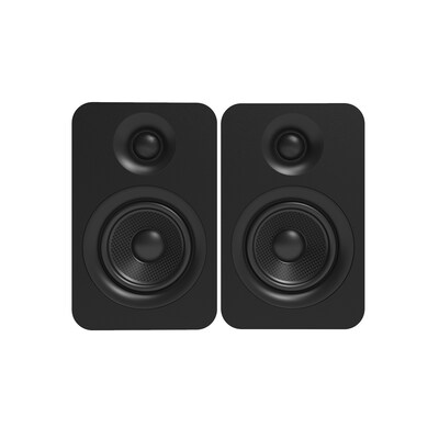 Kanto YU Passive 4" Speakers with 1" Silk Dome Tweeter and 4" Kevlar Woofer, Black, Pair (YU4P)