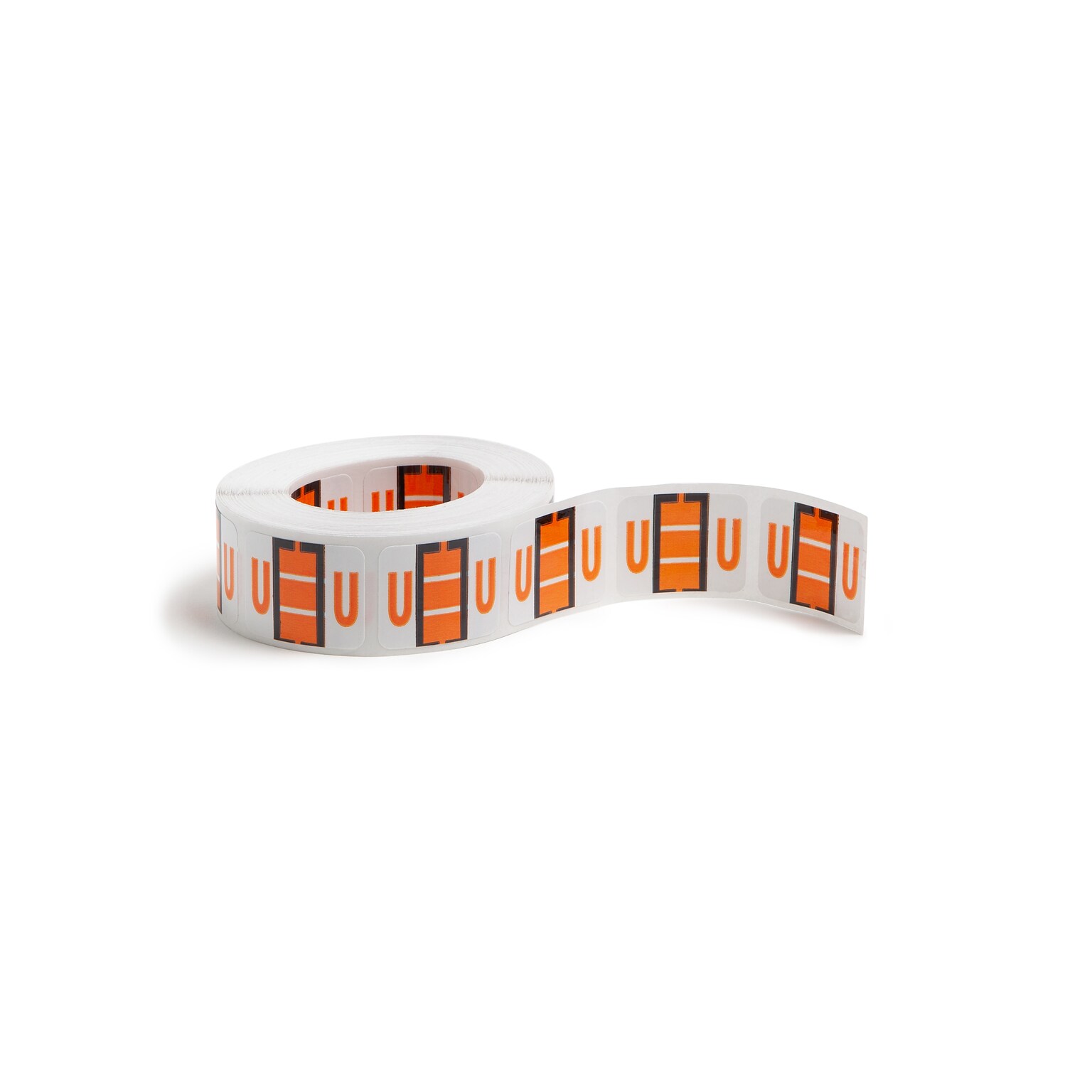 Smead BCCR Labels File Folder Label, U, Light Orange, 500 Labels/Pack (67091)