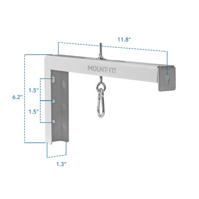 Mount-It! 12" Universal Projector Screen Mount Universal Projector Wall/Ceiling Mount, 2/Pack, White (MI-631WHT)