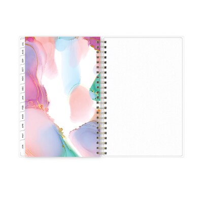 2025-2026 Blue Sky Smoke 5" x 8" Academic Year Weekly & Monthly Planner, Plastic Cover, Multicolored (133682-A26)
