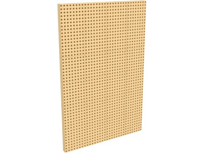 Flash Furniture Bright Beginnings Multipurpose Modular STEAM Wall Peg System Panel, Brown (MK-ME1097