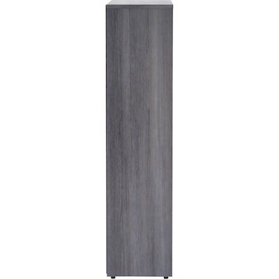 Lorell 48" 4-Shelf Bookcase with Adjustable-Shelves, Weathered Charcoal Laminate (LLR69566)