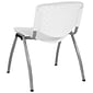 Flash Furniture HERCULES Series Plastic Stack Chair, White (RUTF01AWH)