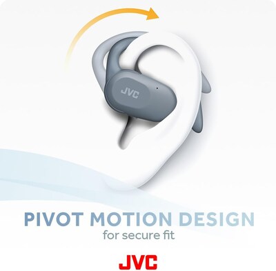 JVC Nearphones Wireless Open-Ear Earbuds, Bluetooth, Blue (HANP40TA)