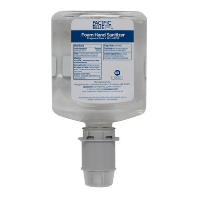 Pacific Blue Ultra Foaming Hand Sanitizer Refills, 33.8 Oz., 4/Carton (43335)