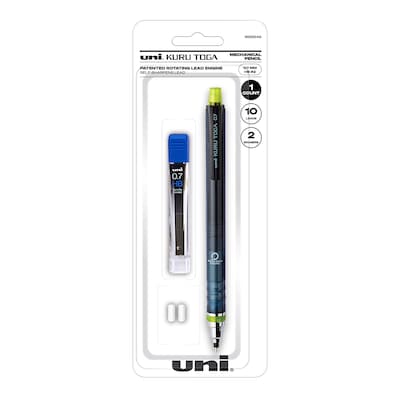 uni Kuru Toga Mechanical Pencil, 0.7mm, #2 Medium Lead, 4/Pack (1858549)