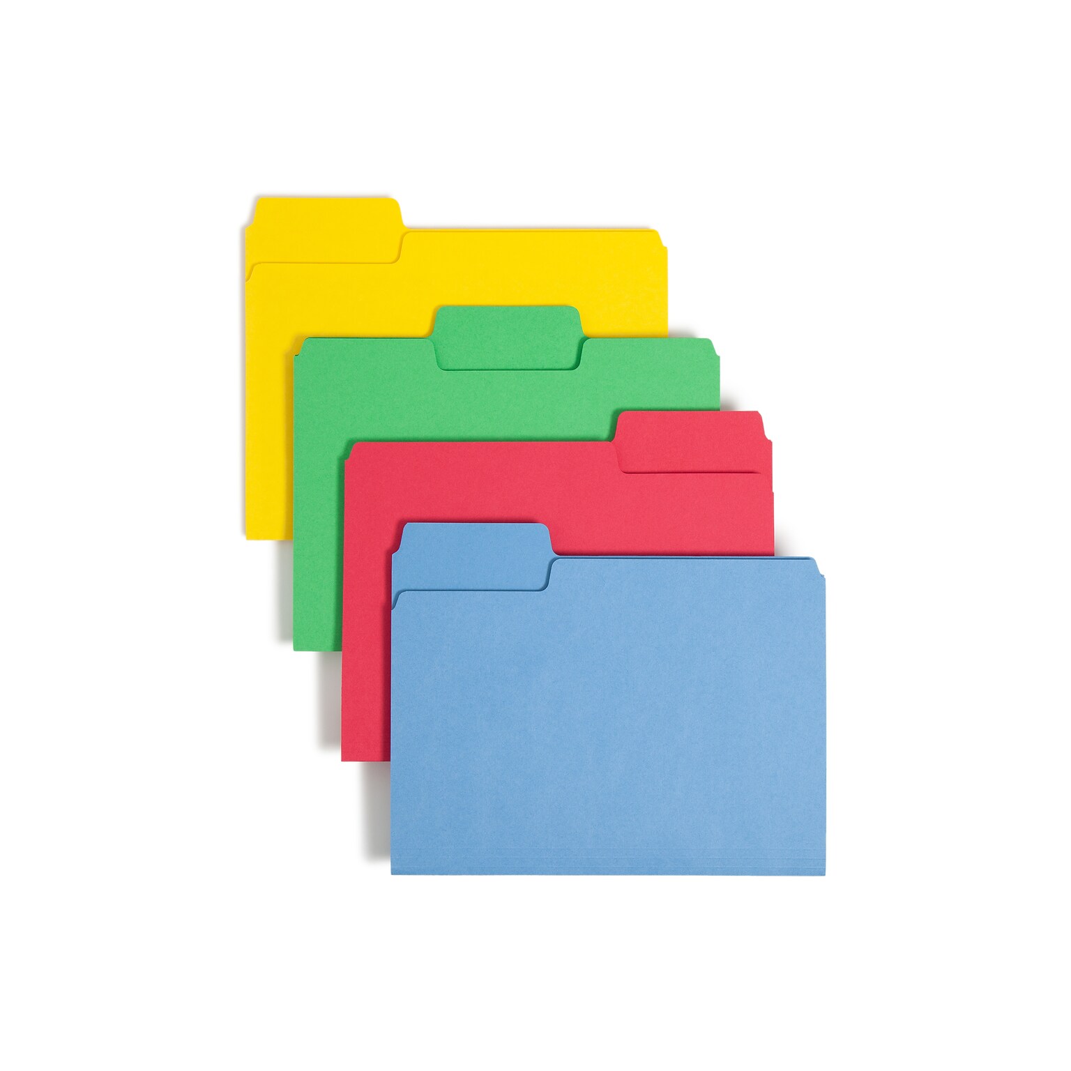 Smead SuperTab File Folder, Oversized 1/3-Cut Tab, Letter Size, Assorted Colors, 24 per Pack (11956)