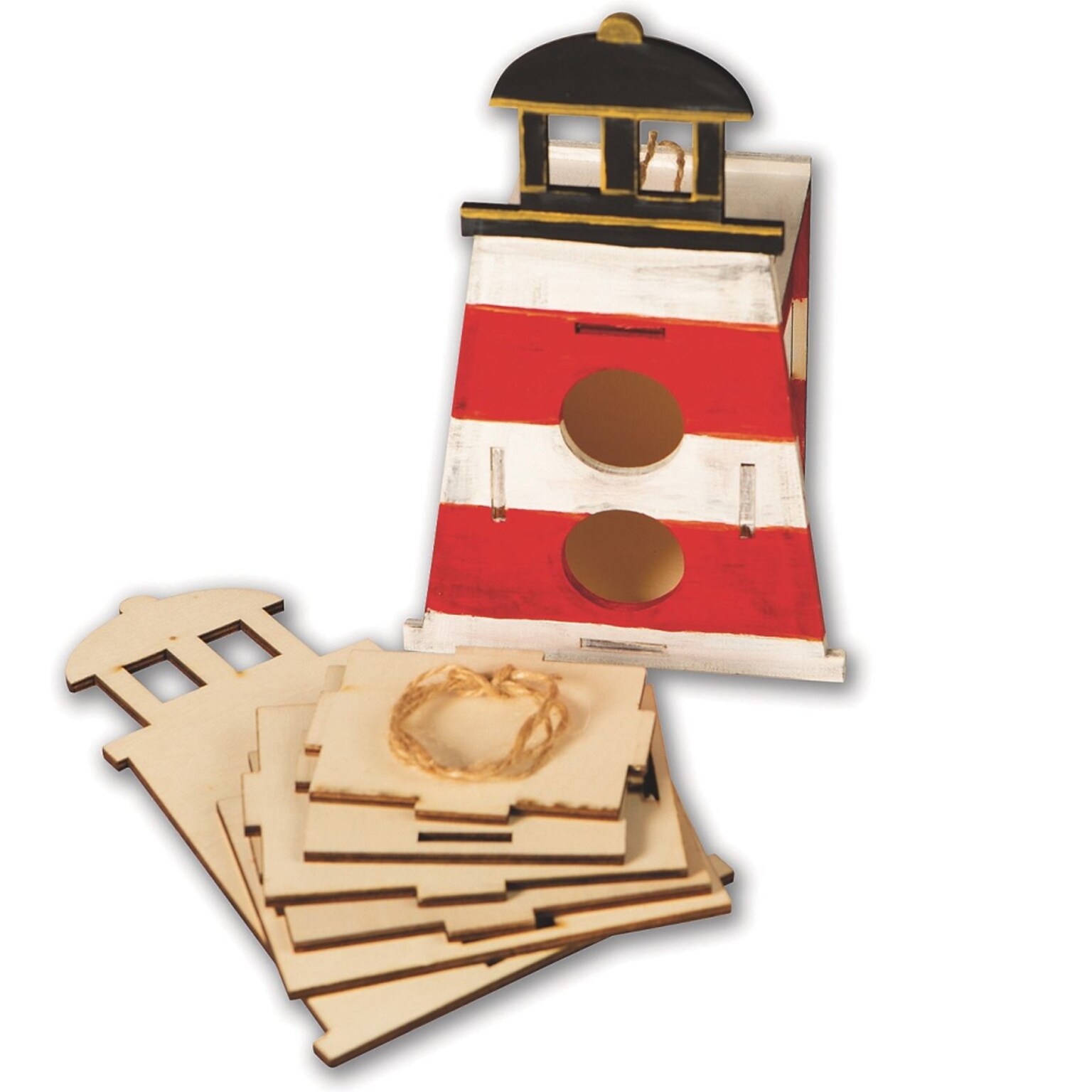 S&S Lighthouse Birdhouse Craft Kit, 12/Pack (WD7650)