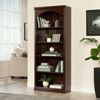 Sauder Select 71H 5-Shelf Bookcase, Select Cherry (444774)