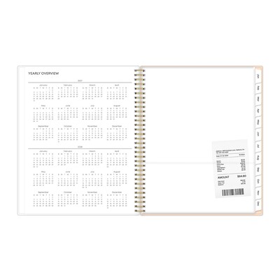 2027 Blue Sky Natalya 8.5" x 11" Calendar Year Weekly & Monthly Planner, Plastic Cover (148764-27)