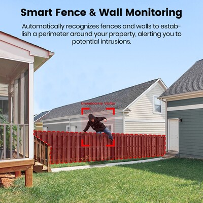 aosu SolarCam P1 Max Outdoor Wireless Security Camera, White (ASUC8S2CA11)