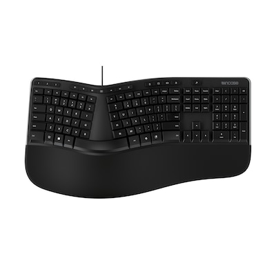 Incase Designed by Microsoft Wired Ergonomic Keyboard, Black (LXM-00001)
