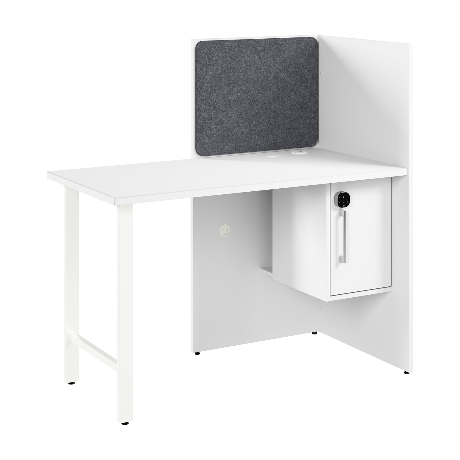 Bush Business Furniture Hustle 48W Cubicle Workstation, White (HUCB248WH)
