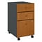 Bush Business Furniture Cubix 3-Drawer Mobile Vertical File Cabinet, Letter/Legal Size, Natural Cher