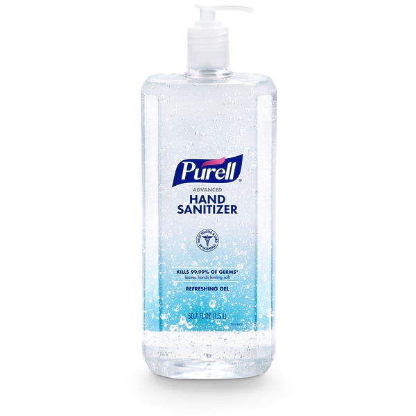 PURELL Advanced 70% Alcohol Gel Hand Sanitizer, Clean Scent, 1.5 L