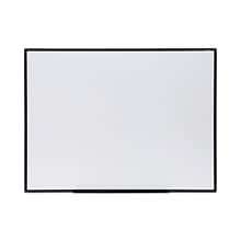Universal Design Series Deluxe Melamine Dry-Erase Whiteboard, Black Anodized Aluminum Frame, 48 x 3