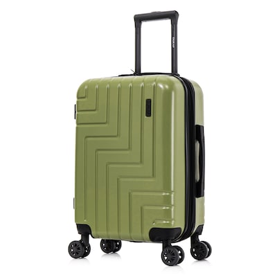 DUKAP Zahav 21.04 Hardside Carry-On Suitcase, 4-Wheeled Spinner, TSA Checkpoint Friendly, Green (DKZAH00S-GRN)