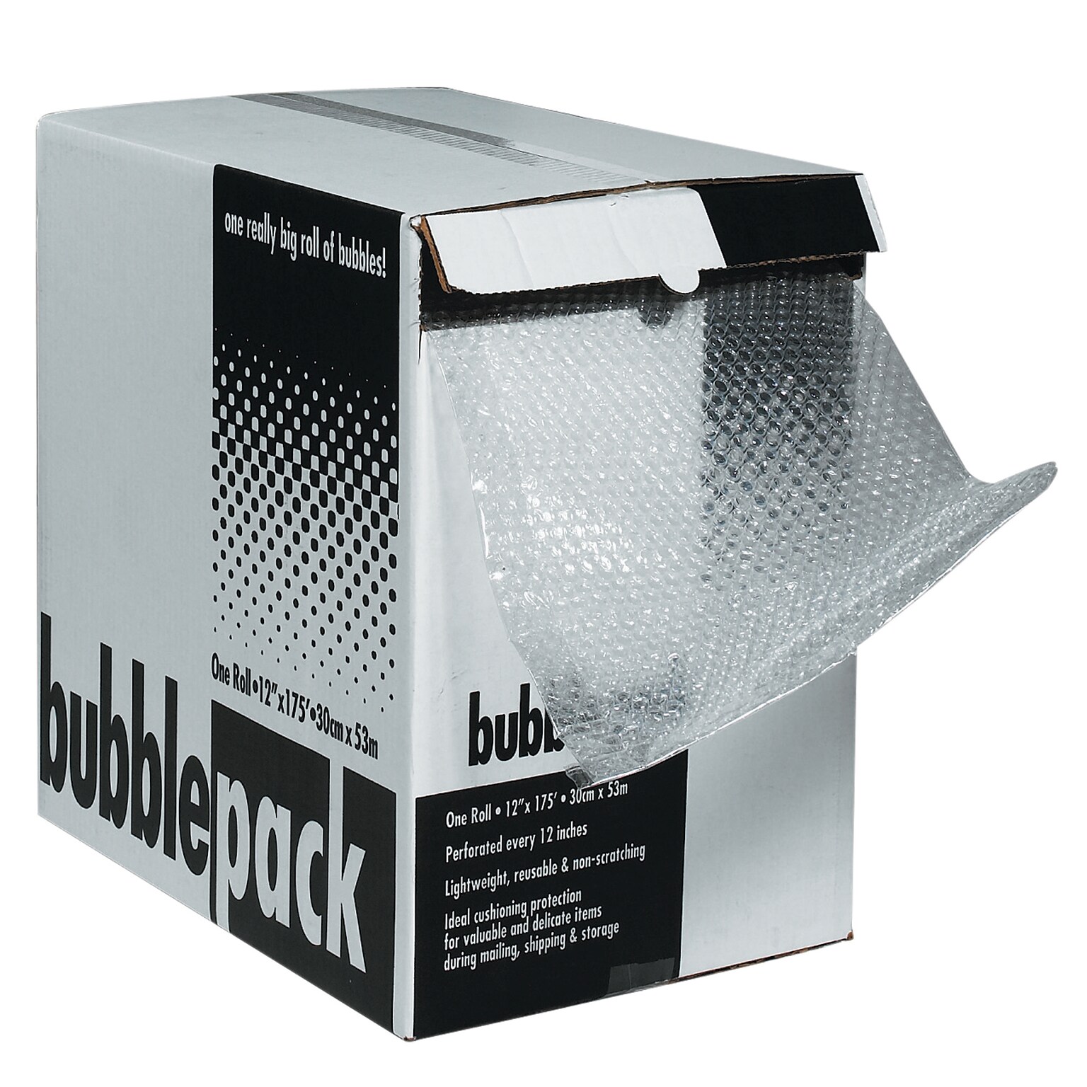 5/16 Recycled Bubble Roll with Dispenser, 24 x 100 (BD51624)